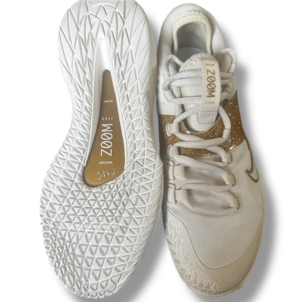 Nike Court Air Zoom Zero “Phantom Gold Metallic” Women’s Tennis Shoes Size 7 - Picture 5 of 10